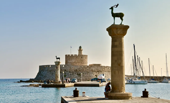 Mandraki harbour